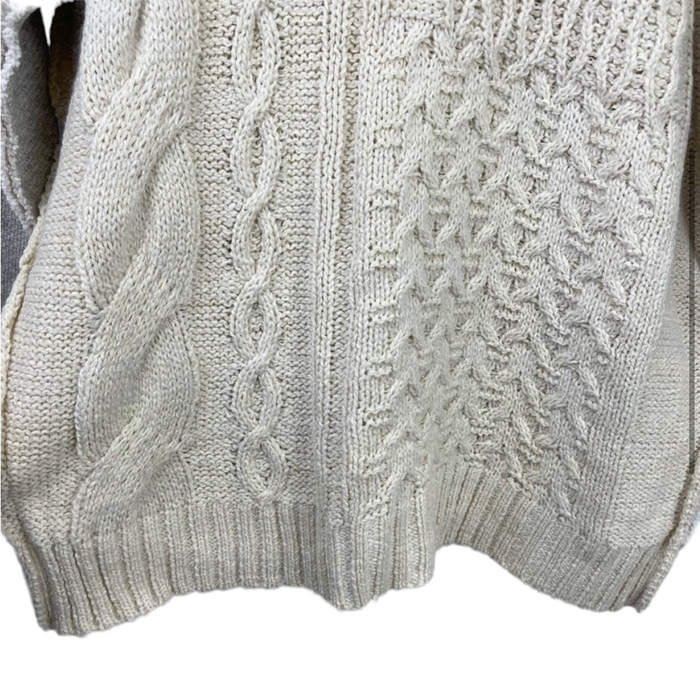 Solutions Oversized Patchwork Knit Sweater - image 3